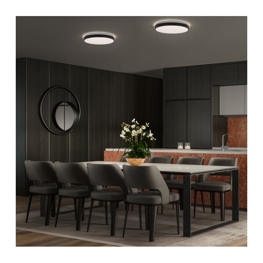 Ledvance - LED Ceiling light ORBIS LONDON LED/24W/230V black