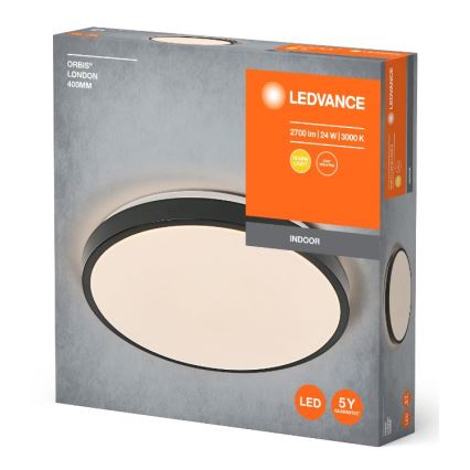 Ledvance - LED Ceiling light ORBIS LONDON LED/24W/230V black