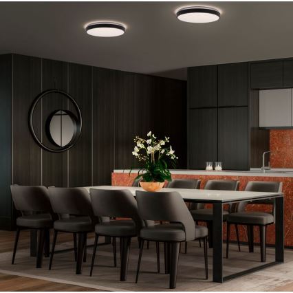 Ledvance - LED Ceiling light ORBIS LONDON LED/36W/230V black