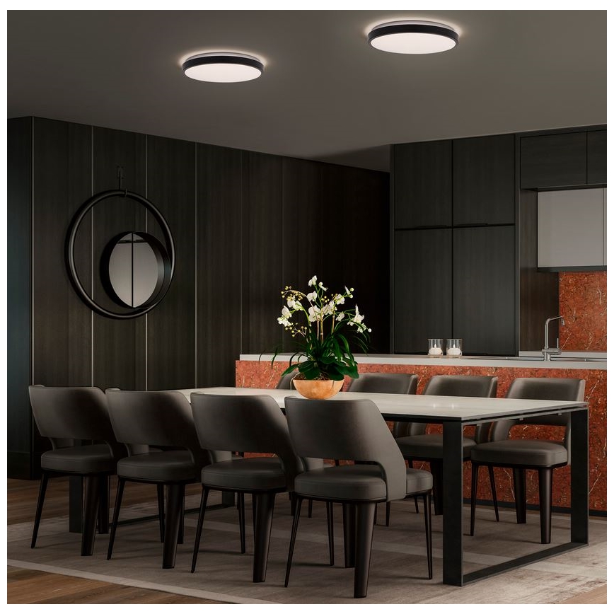 Ledvance - LED Ceiling light ORBIS LONDON LED/36W/230V black