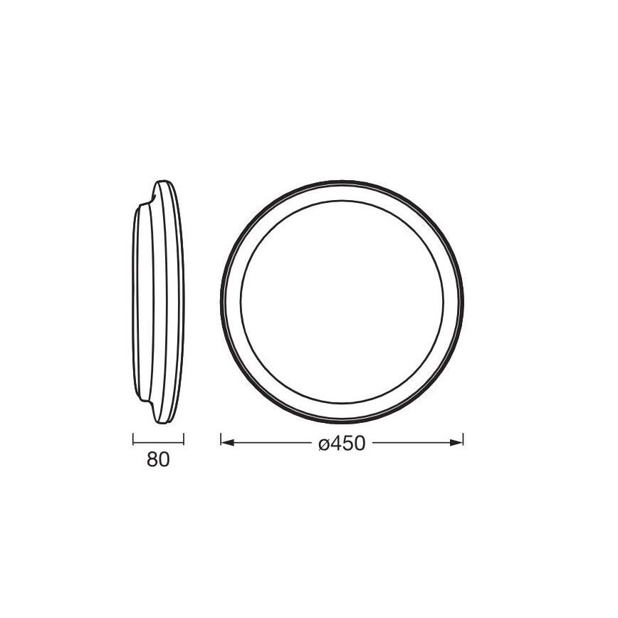 Ledvance - LED Ceiling light ORBIS PEDERSON LED/24W/230V d. 45 cm white