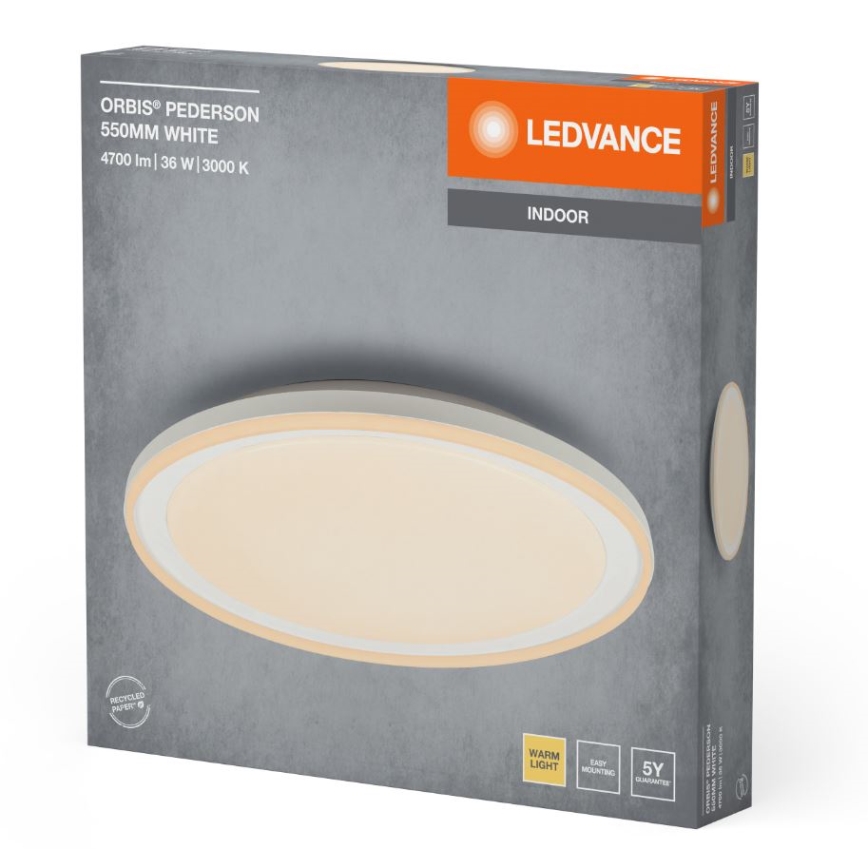Ledvance - LED Ceiling light ORBIS PEDERSON LED/36W/230V d. 55 cm white