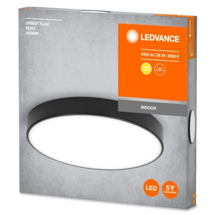 Ledvance - LED Ceiling light ORBIS SLIM LED/36W/230V black