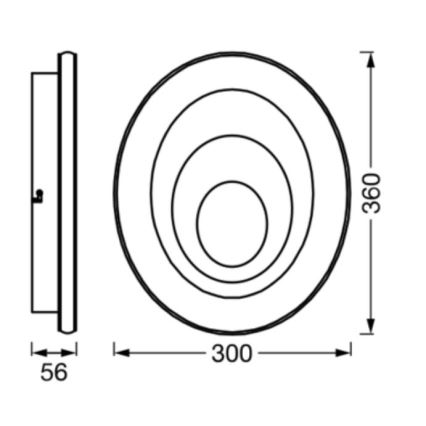 Ledvance - LED Ceiling light ORBIS SPIRAL LED/27W/230V