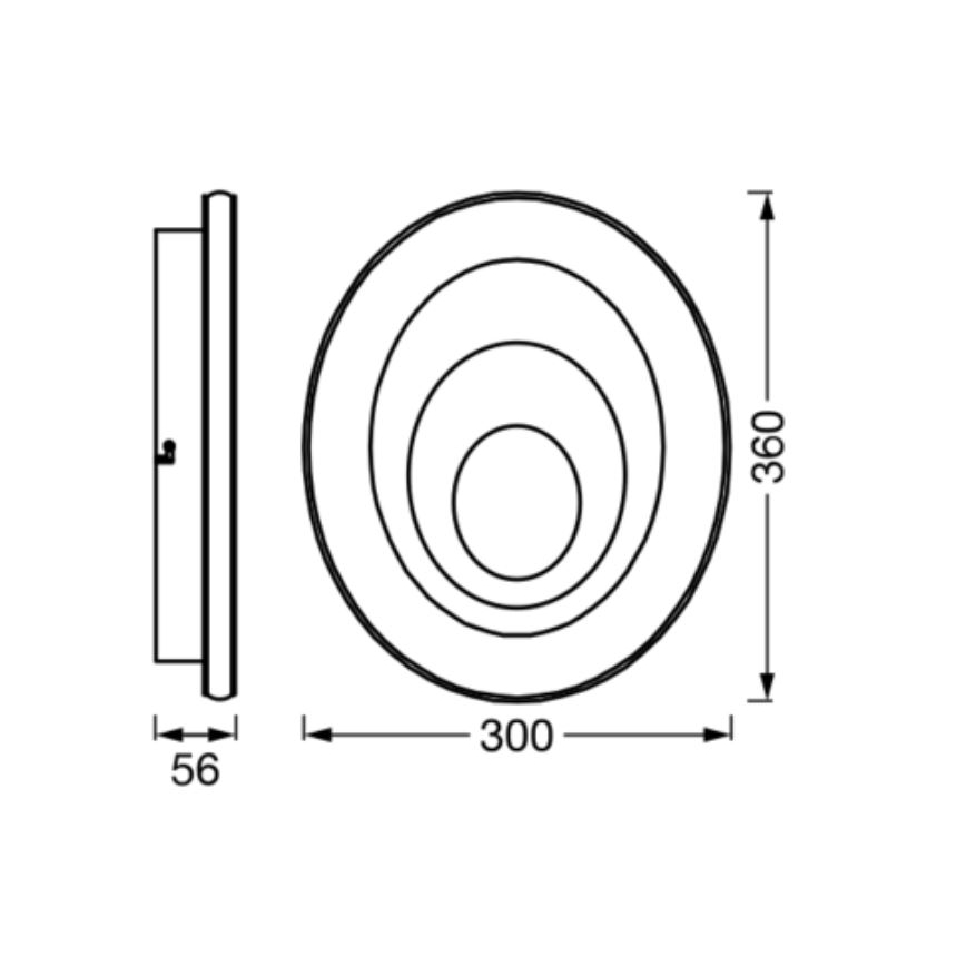 Ledvance - LED Ceiling light ORBIS SPIRAL LED/27W/230V