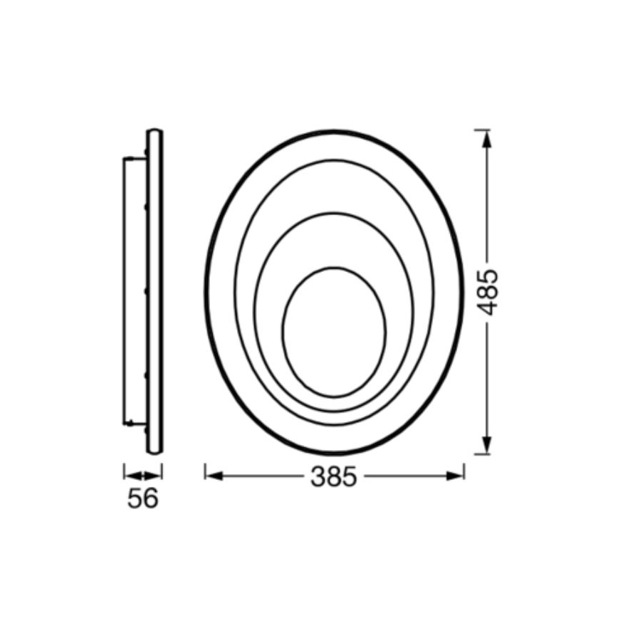 Ledvance - LED Ceiling light ORBIS SPIRAL LED/37W/230V