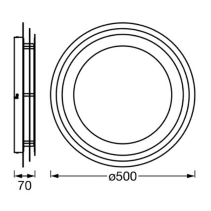 Ledvance - LED Ceiling light ORBIS SPIRAL LED/38W/230V