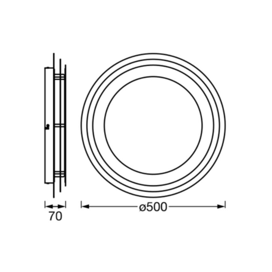 Ledvance - LED Ceiling light ORBIS SPIRAL LED/38W/230V