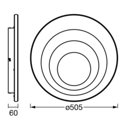 Ledvance - LED Ceiling light ORBIS SPIRAL LED/42W/230V