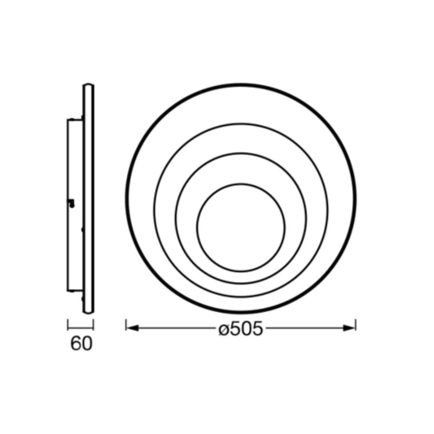 Ledvance - LED Ceiling light ORBIS SPIRAL LED/42W/230V