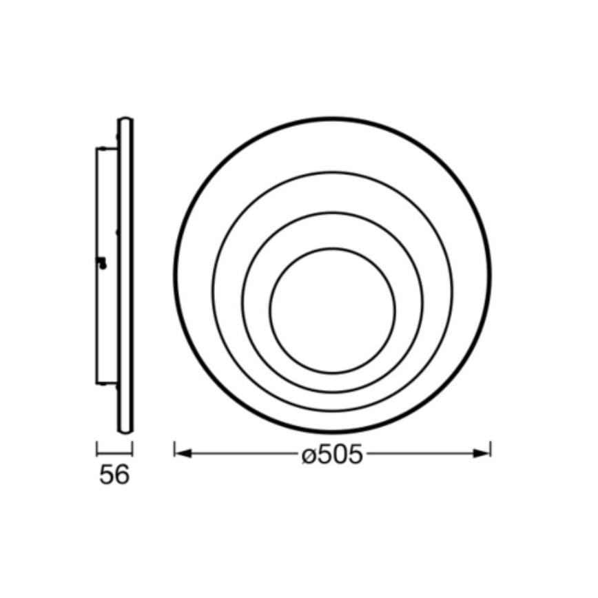 Ledvance - LED Ceiling light ORBIS SPIRAL LED/42W/230V