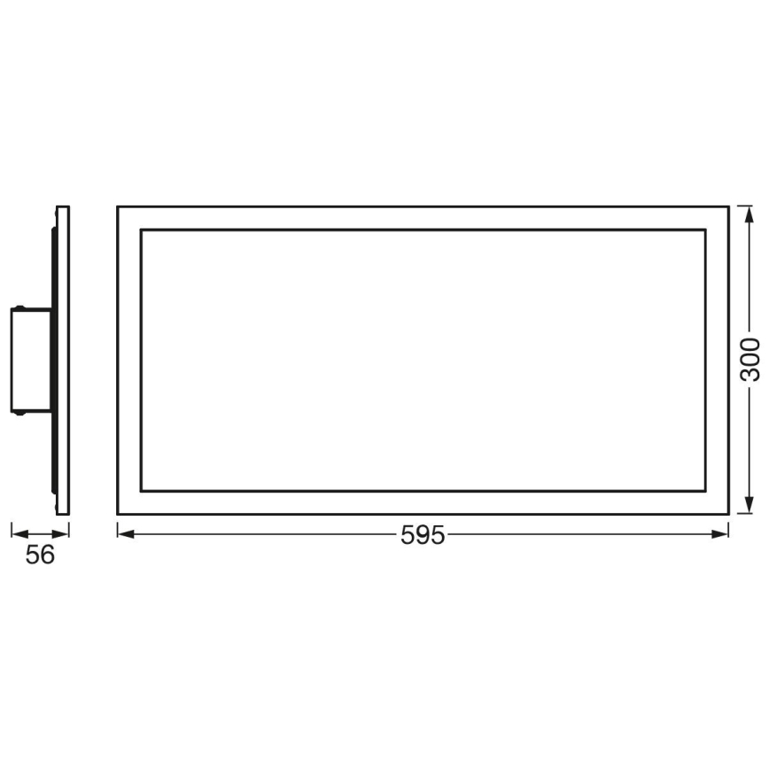 Ledvance - LED ceiling light PLANON LED/22W/230W