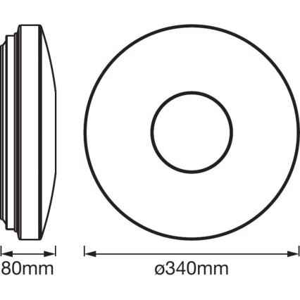 Ledvance - LED Ceiling light with a sensor SPARKLEDOT LED/24W/230V