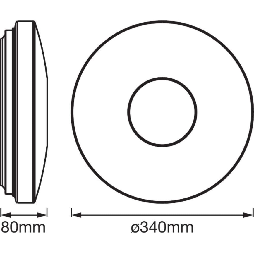 Ledvance - LED Ceiling light with a sensor SPARKLEDOT LED/24W/230V