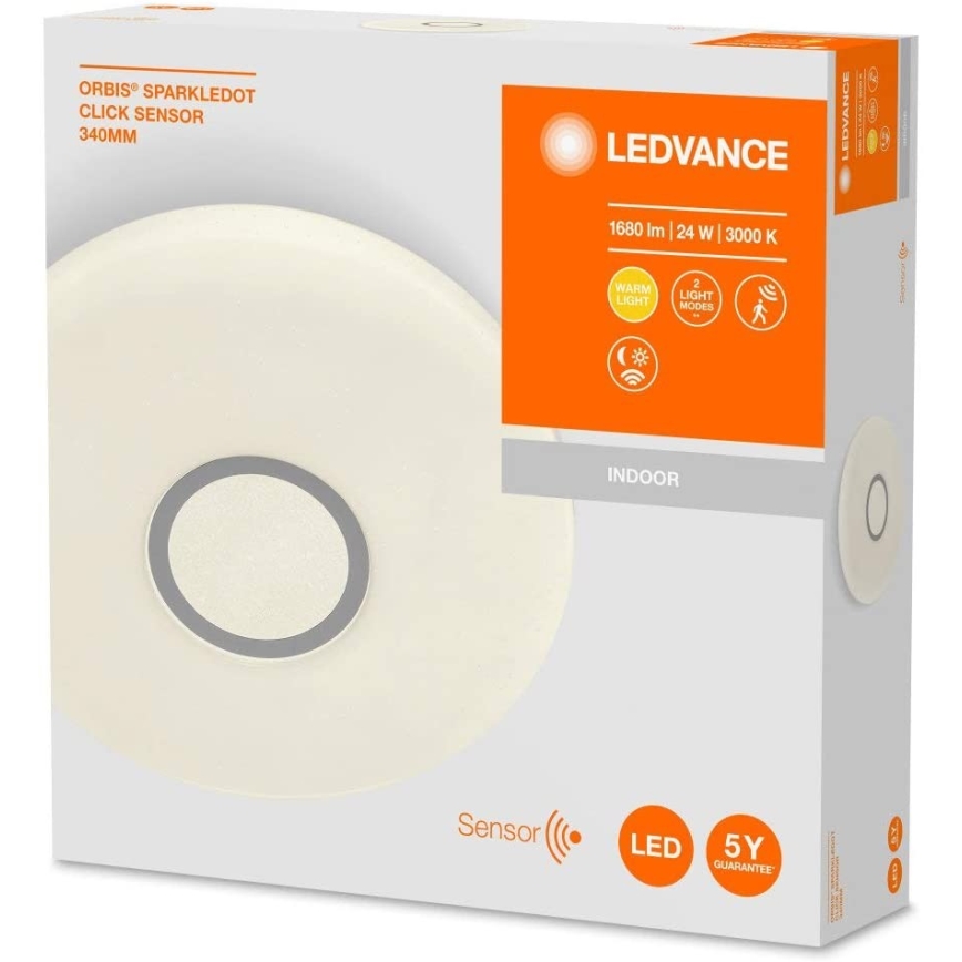 Ledvance - LED Ceiling light with a sensor SPARKLEDOT LED/24W/230V