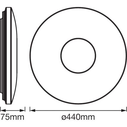 Ledvance - LED Ceiling light with a sensor SPARKLEDOT LED/32W/230V