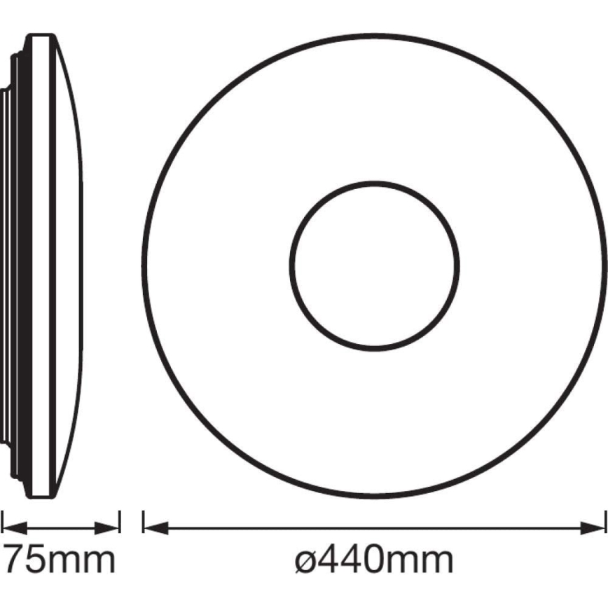 Ledvance - LED Ceiling light with a sensor SPARKLEDOT LED/32W/230V