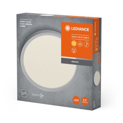 Ledvance - LED Ceiling light with sensor PLATE LED/32W/230V 3000K