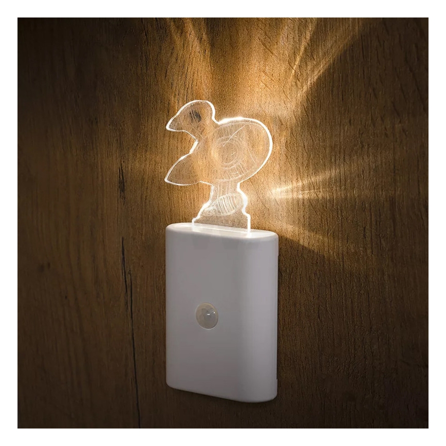 Ledvance - LED Children's orientation light with sensor NIGHTLUX LED/0,2W/4,5V 3000K