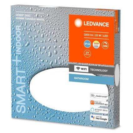 Ledvance - LED Dimmable bathroom light SMART+ DISC LED/25W/230V 3000-6500K Wi-Fi IP44