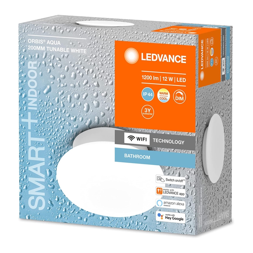 Ledvance - LED Dimmable bathroom light SMART+ AQUA LED/12W/230V 3000-6500K IP44 Wi-Fi
