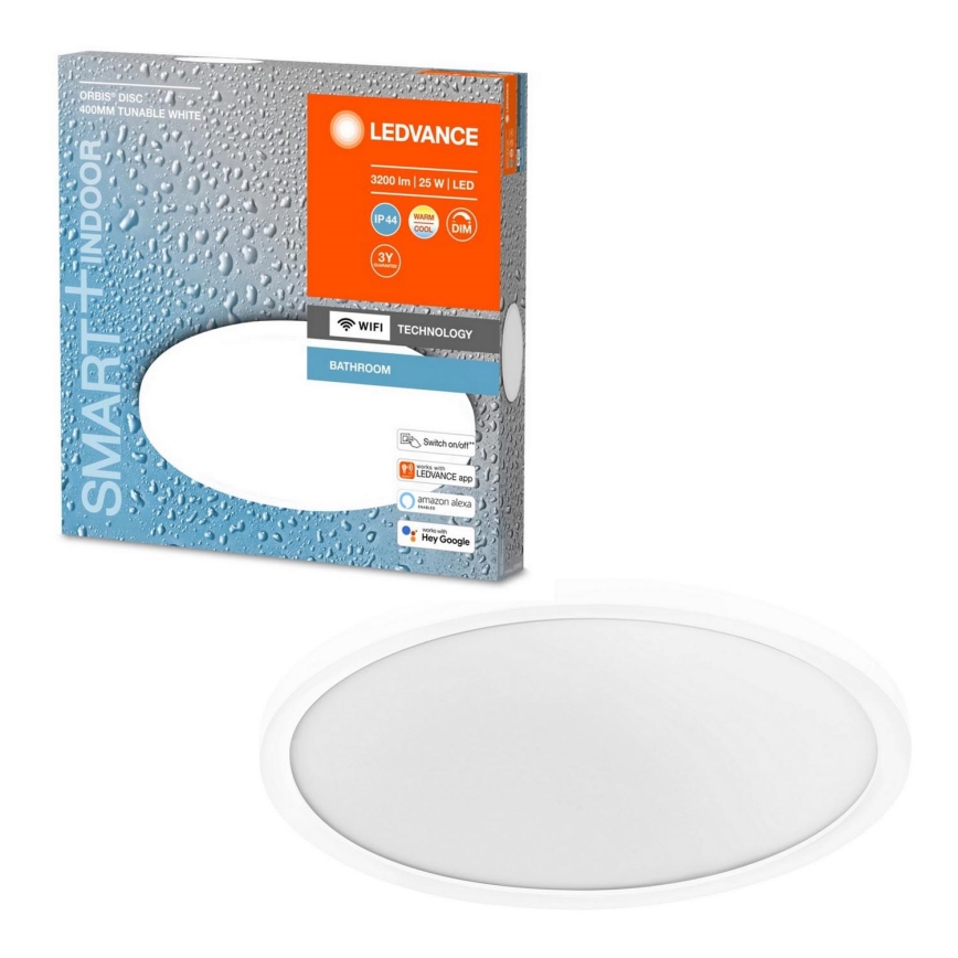 Ledvance - LED Dimmable bathroom light SMART+ DISC LED/25W/230V 3000-6500K Wi-Fi IP44