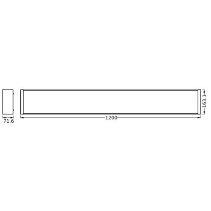 Ledvance - LED Dimmable ceiling light OFFICE LINE LED/40W/230V 120 cm + remote control