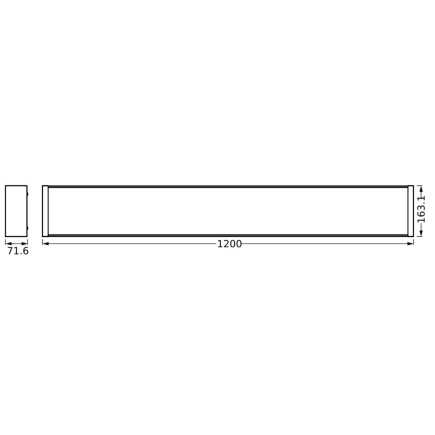 Ledvance - LED Dimmable ceiling light OFFICE LINE LED/40W/230V 120 cm + remote control