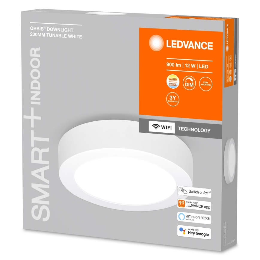Ledvance - LED Dimmable ceiling light SMART+ ORBIS LED/12W/230V 3000-6500K Wi-Fi