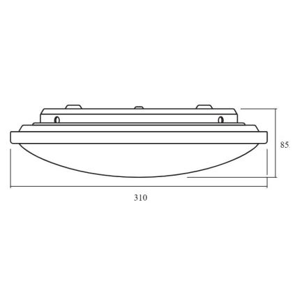 Ledvance - LED Dimmable ceiling light ORBIS LED/17W/230V 2700-6500 + remote control