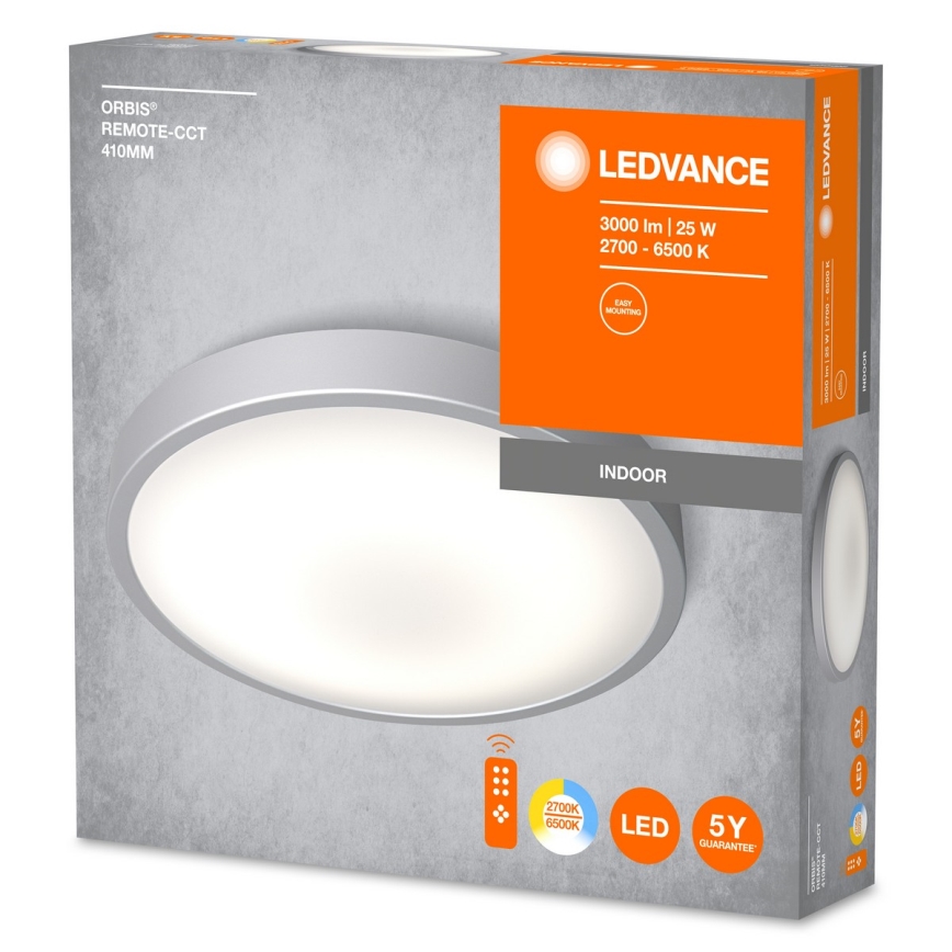 Ledvance - LED Dimmable ceiling light ORBIS LED/25W/230V 2700-6500K + remote control