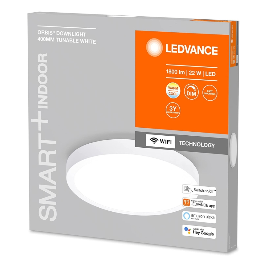 Ledvance - LED Dimmable ceiling light SMART+ DOWNLIGHT LED/22W/230V 3000-6500K Wi-Fi