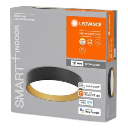 Ledvance - LED Dimmable ceiling light SMART+ KURT LED/30W/230V 2700-6500K Wi-Fi