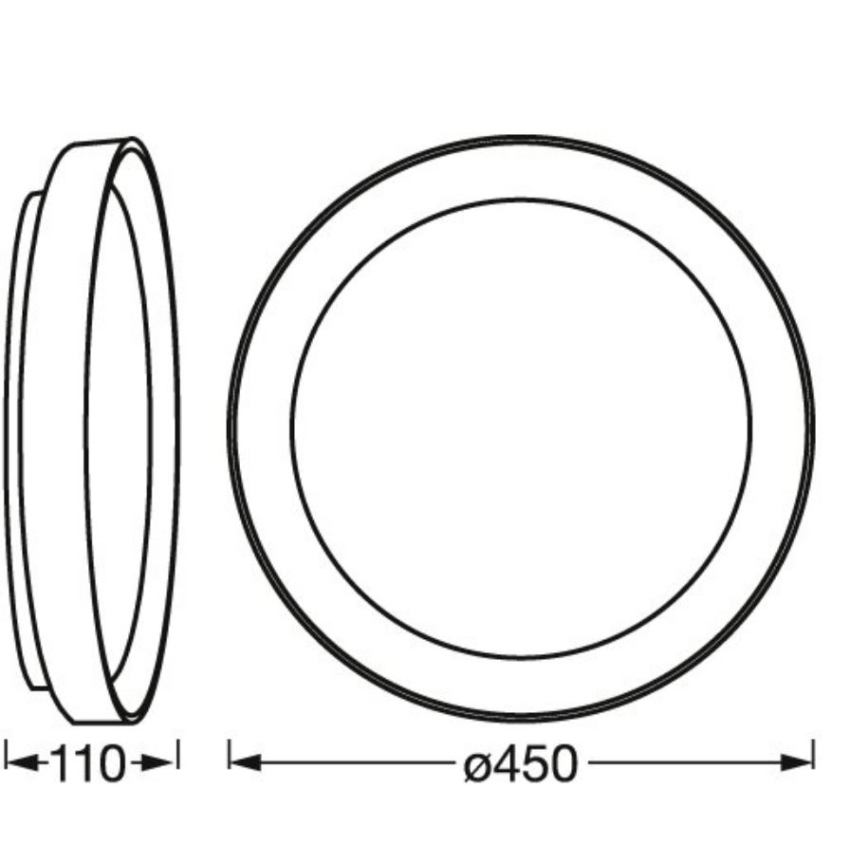 Ledvance - LED Dimmable ceiling light SMART+ KURT LED/30W/230V 2700-6500K Wi-Fi
