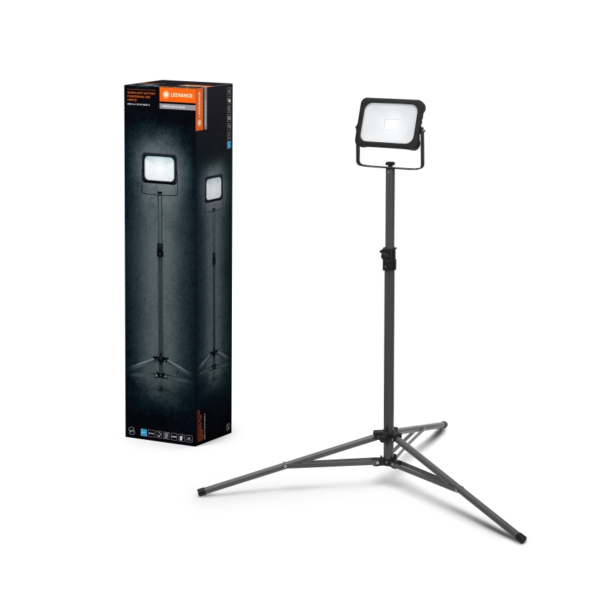 Ledvance - LED Dimmable floodlight with a holder WORKLIGHT TRIPOD LED/20W/3,7V IP54