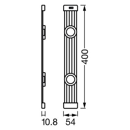 Ledvance - LED Dimmable furniture lighting with a sensor LINEAR 2xLED/3,5W/230V