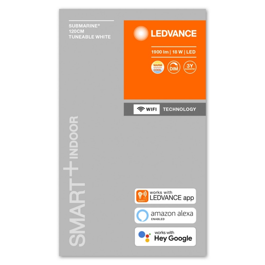 Ledvance - LED Dimmable heavy-duty light SUBMARINE G13/18W/230V 2700-6500K Wi-Fi IP65