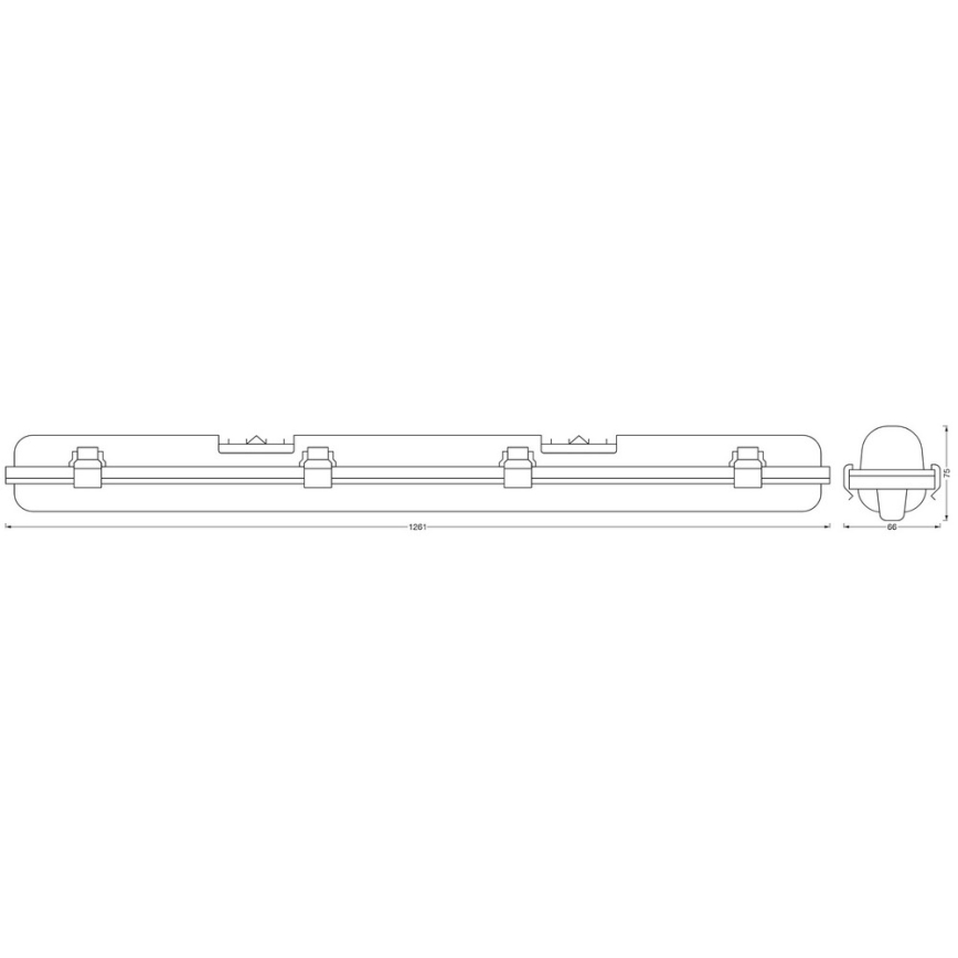 Ledvance - LED Dimmable heavy-duty light SUBMARINE G13/18W/230V 2700-6500K Wi-Fi IP65