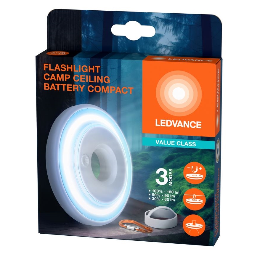 Ledvance - LED Dimmable light FLASHLIGHT CAMP LED/2,2W/3xAAA