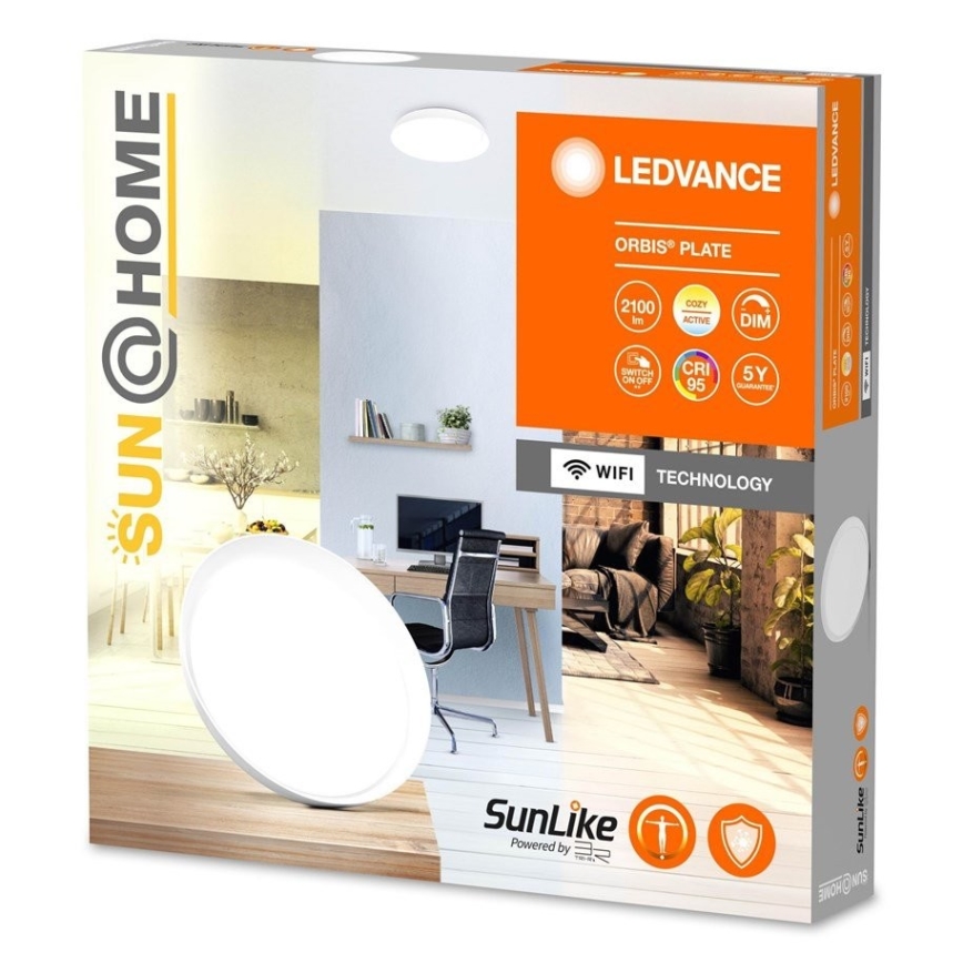 Ledvance - LED Dimmable ceiling light SUN@HOME ORBIS LED/26W/230V 2200-5000K CRI 95 Wi-Fi