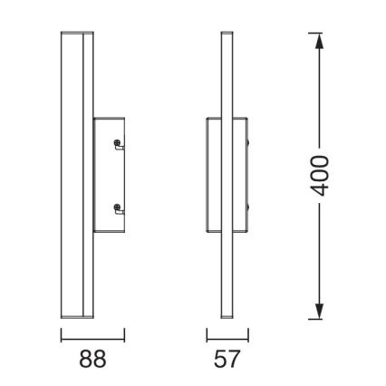 Ledvance - LED Dimmable touch mirror lighting ORBIS MIRROR LED/6,8W/230V 40 cm 3000/4000K IP44