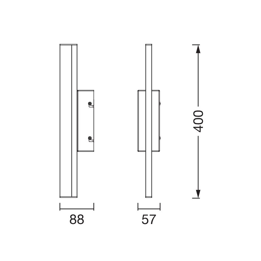 Ledvance - LED Dimmable touch mirror lighting ORBIS MIRROR LED/6,8W/230V 40 cm 3000/4000K IP44