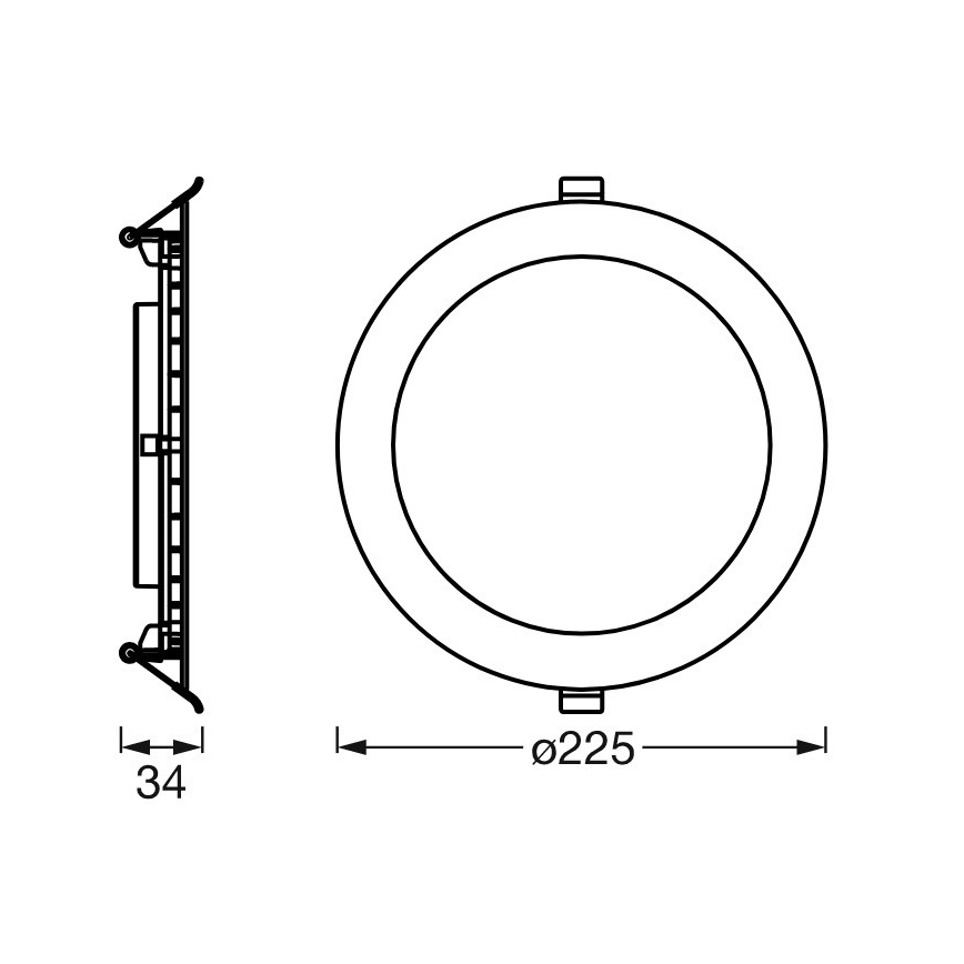 Ledvance - LED Dimmable recessed light SUN@HOME LED/22W/230V 2200-5000 CRI 95 Wi-Fi