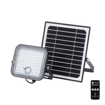 Ledvance - LED Dimmable solar floodlight with sensor FLOOD SPLIT LED/10W/7,4V IP65 + remote control