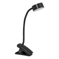 Ledvance - LED Dimmable Touch-Control Desk Lamp with Clip CYLINDER LED/4,8W/5V 3000-6500K black