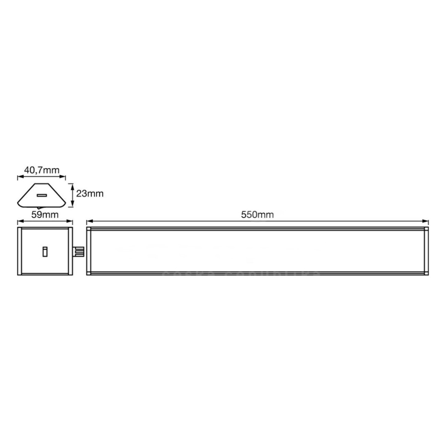 Ledvance - LED Dimmable underline light with a sensor CORNER LED/8W/230V