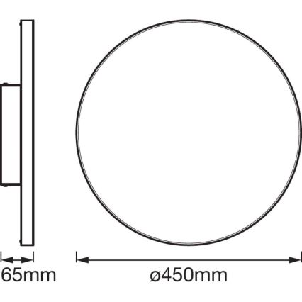 Ledvance - LED Dimming ceiling light SMART+ FRAMELESS LED/28W/230V 3,000K-6,500K Wi-Fi