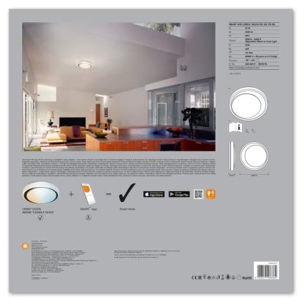 Ledvance - LED Dimming light SMART+ MOON LED/24W/230V 3,000K-6,500K Wi-Fi