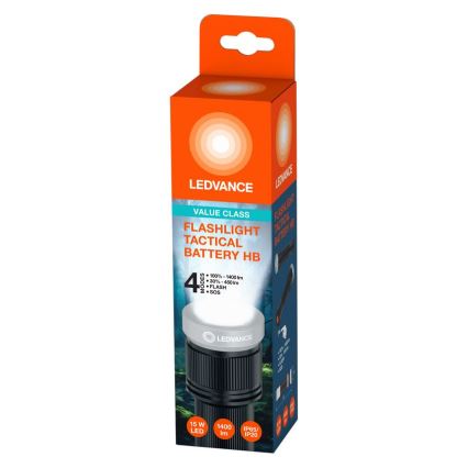 Ledvance - LED Flashlight FLASHLIGHT LED/15W/6xAAA IP65