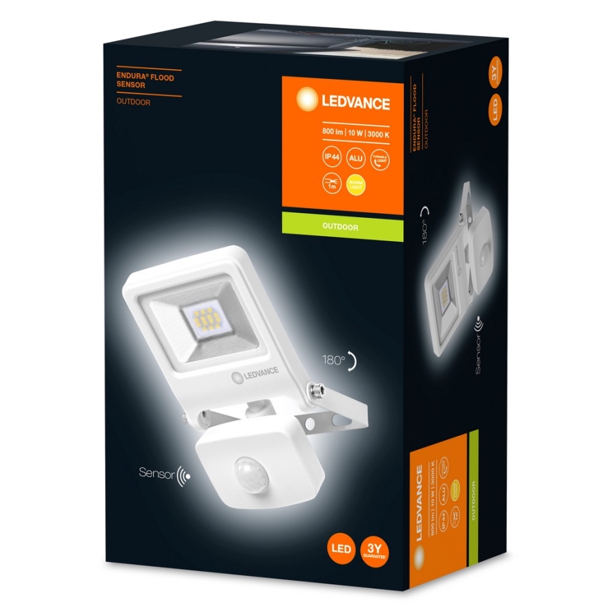 Ledvance - LED Flood light with a sensor ENDURA LED/10W/230V IP44